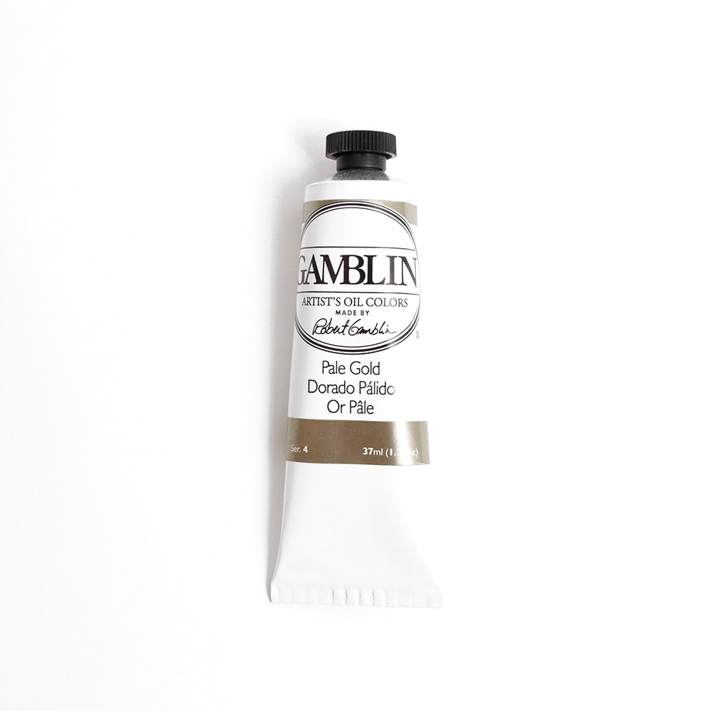 Gamblin, Oil, Art & School, Artist Grade, Paint, 37ml, 45670, Pale Gold